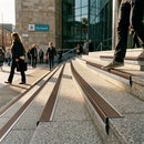 Aluminium stair nosing profile 19.5x3mm standard grade for indoor and outdoor stair edge protection