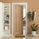 Premium Unfinished 1930's DX 4 Panel FD30 Fire Door with Solid Engineered Core for Enhanced Safety