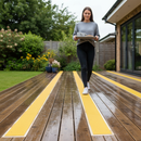 Premium Extra Wide Non Slip Decking Strips 90mm - Heavy Duty GRP Construction for Outdoor Safety