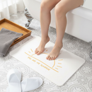 Premium Bohemian Sunburst Bath Mat with Non-Slip Backing - 39x60cm Retro Design for Bathroom Decor