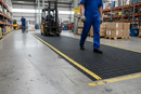 Premium Heavy Duty Flexible Anti-Slip Matting with High Visibility Strips for Industrial Use, Oil and Chemical Resistant