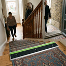 Aluminium stair nosing 85x32mm with non-slip surface texture for indoor and outdoor step safety