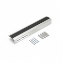What's in the box - aluminium stair nosing with screws and plugs included
