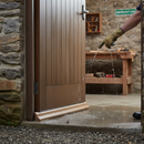 Premium Unfinished Weather Bar 915mm - Solid Oak Construction for External Doors