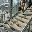 40x40mm PVC anti-slip stair nosing with textured surface for indoor and outdoor step safety