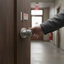 Premium Round Reeded Mortice Door Knob Set with Satin Chrome Finish - Complete Hardware with 10-Year Guarantee