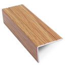 NAS aluminium stair nosing profile detail showing grooved anti-slip surface and anodised finish