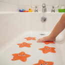 Premium Non-Slip Bath Stickers for Kids - 5 Colorful Starfish Anti-Slip Treads for Safe Bathing