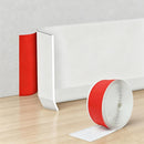 White flexible self-adhesive skirting board trim 100mm — white colour swatch