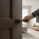 Premium Square Lever Door Handle with Black Nickel Finish for Modern Interiors - High-Quality Professional Grade for Industrial and Commercial Appl...