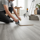 Professional 8mm Laminate Flooring with Bevelled Edges - Water-Resistant Surface Ideal for Kitchens and Bathrooms