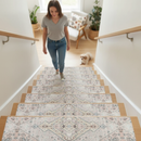 Premium Set of 15 Non-Slip Carpet Stair Treads 76x20 cm for Indoor Wooden Steps with Strong Grip and Easy Maintenance