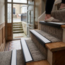 PVC anti-slip stair nosing 56x32.5mm profile showing textured surface for commercial and domestic safety