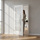 Premium White Internal Primed 1 Panel Door with Customizable Loose Bars for Versatile Interior Design