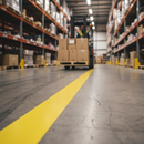 Premium Heavy-Duty Yellow Aisle Marking Tape for Industrial & Warehouse Safety with Easy Installation and Custom Sizes