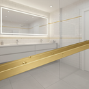 Premium Water-Resistant Square Edge Moulding 2.4m Length, 8mm Thickness for Contemporary Room Finishing