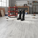 Premium Water-Resistant 8mm Laminate Flooring - Ivory Oak with Realfeel Surface and Click Installation System