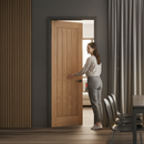 Premium Unfinished Internal Oak Mexicano Cottage Door - Stylish, Versatile, Engineered Core Construction