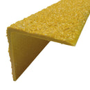 GRP anti-slip stair nosing 55x55mm yellow 3mm thick — product reference image