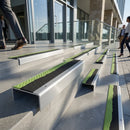 56x32mm aluminium stair nosing with non-slip surface texture for indoor and outdoor step safety