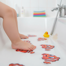 Premium Anti-Slip Kids Bath Stickers - 5 Pack of Colorful Clownfish Designs for Safe Bathing