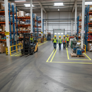 Premium Heavy Duty Fluorescent Yellow Aisle Marking Tape - Durable Floor Line Marking for Industrial Safety and Warehouse Organization