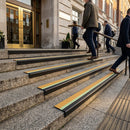 60x32mm PVC anti-slip stair nosing strip with textured surface for indoor and outdoor step safety