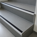 Aluminium Stair Nosing 62x32mm Square Edge, 5mm Gauge, Cut to Size 700-3200mm — Insert Colour: Black Anodised Aluminium