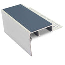 Heavy duty tile-in stair nosing in Cobalt Blue - 10mm and 12.5mm tile depth, 1.0m to 3.22m lengths