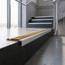 Aluminium Stair Tread Extender 82.5mm with Carborundum Anti-Slip Insert — Anti-Slip Insert Colour: Amber