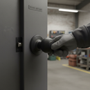 Premium Round Reeded Mortice Fire Door Knob Set with Matt Black Finish and 10-Year Guarantee