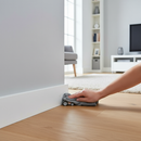 Premium White Painted Large Base Moulding 2.4m Length, 14mm Thickness for Contemporary Room Finishing