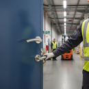 Premium Fire Rated Lever On Round Rose Handle Set with Two-Tone Chrome Finish - Complete Internal Door Solution