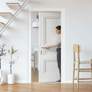 Premium White Internal Pocket Door Set - Elegant Henley Framed Design for Space-Saving Solutions