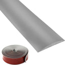 Grey self-adhesive PVC floor transition strip - grey colour option