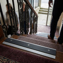 DDA compliant aluminium stair nosing 67x55mm profile for indoor and outdoor step edge safety installation