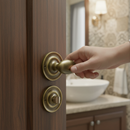 Premium WC Turn and Release Knob with Solid Brass Construction and Antique Finish for Traditional Door Designs