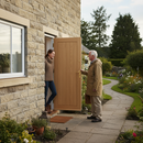 Premium Unfinished Oak External Farley Door - Versatile Design for Custom Finishing Options