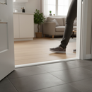 Premium White Laminate Adapting Profile Door Bar 1m - Ideal for Flooring Transition and Height Adjustment