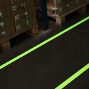 Premium Heavy-Duty Glow-in-the-Dark Aisle Marking Tape for Emergency Egress Safety in Industrial Applications