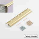 What's in the box - tile-in step edging with fixing screws and plugs included