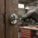 Premium Round Key Escutcheon Pair with Polished Chrome Finish for Modern Interiors