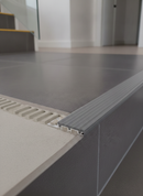 Anti-slip stair nosing R9 G Grey RAL 7030 tread 52mm aluminium TREP staircase UK