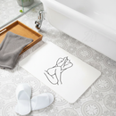 Premium Non-Slip Bath Mat with One-Line Body Design - 39 x 60cm Super Absorbent Bathroom Mat for Safety and Style