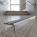 Aluminium Stair Nosing 78.5mm x 40mm with Carborundum Anti-Slip Insert — Anti-Slip Insert Colour: Speckled Graphite