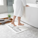 Premium Quick Absorbent Bath Mat with Non-Slip Stone Texture, Fun and Quirky Bathroom Decor - 39 x 60cm Size