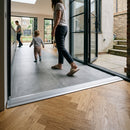 28mm x 14mm anodised aluminium door threshold strip with smooth finish for indoor and outdoor use