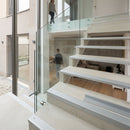 25x25mm anodised aluminium stair nosing profile with silver finish for indoor stair edge protection