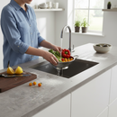 Premium Square Edge Laminate Worktop 3000mm x 600mm x 38mm - Durable Stone Look for Modern Kitchens