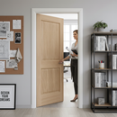 Premium White Oak 2-Panel Internal Door - Classic Elegance for Modern Interiors - High-Quality Professional Grade for Industrial and Commercial App...